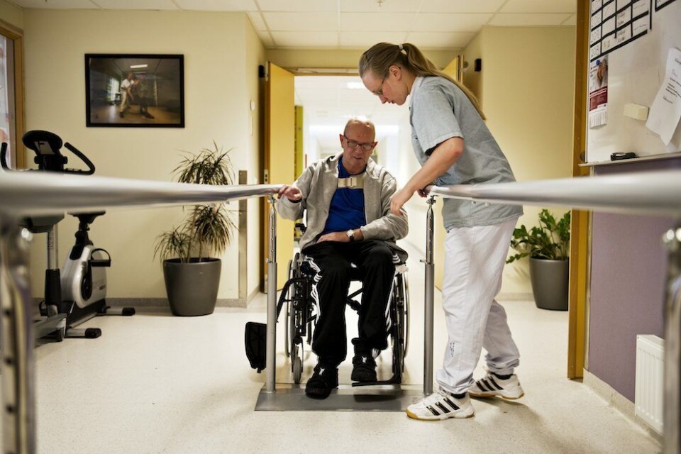 For den enkelte slagpasient kan rehabiliteringstilbudet i hjemkommunen bety forskjellen på om man kommer tilbake i arbeid eller ikke, skriver debattantene. Illustrasjonsfoto: Dag Jenssen, Samfoto/NTB scanpix. For den enkelte slagpasient kan rehabiliteringstilbudet i hjemkommunen bety forskjellen på om man kommer tilbake i arbeid eller ikke, skriver debattantene. Illustrasjonsfoto: Dag Jenssen, Samfoto/NTB scanpix.