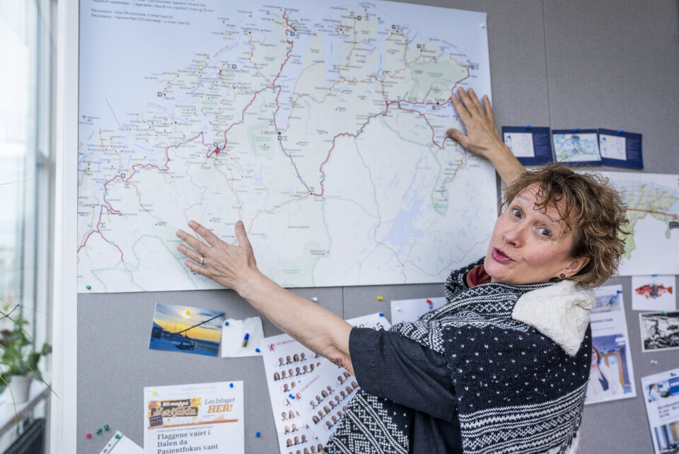 Irene Ojala, stortingsrepresentant for partiet Pasientfokus i Finnmark, forteller om tilbakemeldinger fra hele landet, ikke bare Nord-Norge. – Folk tar kontakt om ikke bare sykehus, men sykehustjenester og sykehjem. Det er mange pårørende som sier til meg at de ikke klarer mer, sier hun til NTB. Irene Ojala, stortingsrepresentant for partiet Pasientfokus i Finnmark, forteller om tilbakemeldinger fra hele landet, ikke bare Nord-Norge. – Folk tar kontakt om ikke bare sykehus, men sykehustjenester og sykehjem. Det er mange pårørende som sier til meg at de ikke klarer mer, sier hun til NTB.