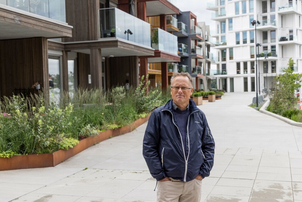 Arendal er mest klima- og naturvennlig Mye av boligbyggingen i Arendal skjer på gamle industritomter, som her i Bryggebyen. - Vi vil unngå å ta hull på ny natur, sier næringssjef Kåre Andersen.