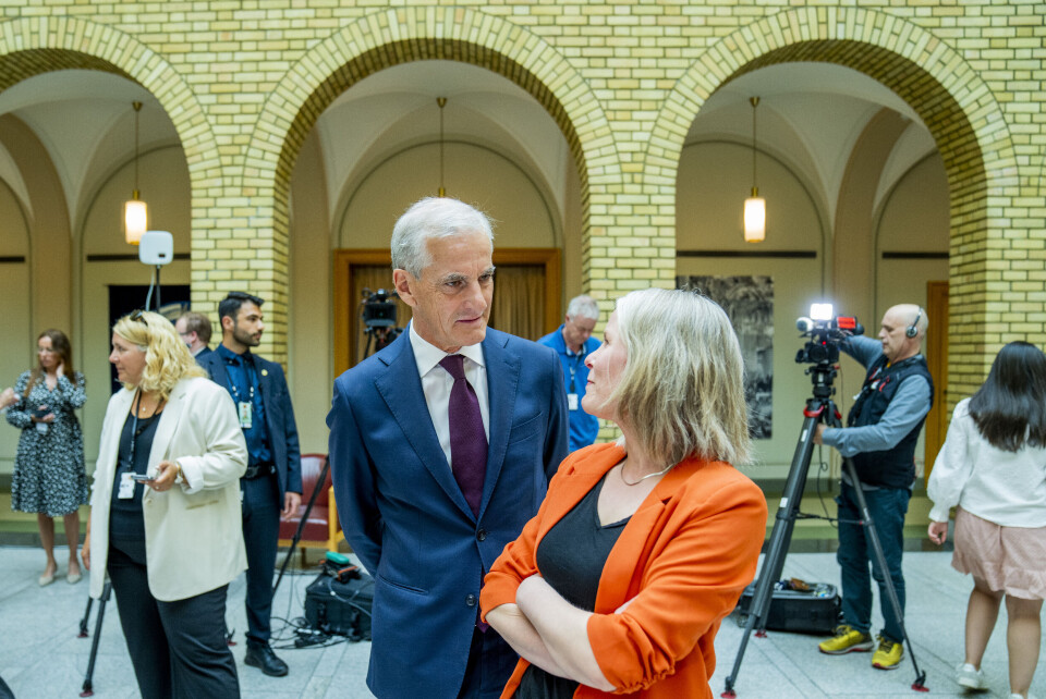 Statsminister Jonas Gahr Støre (Ap) og SV-leder Kirsti Bergstø under en pressekonferanse om aktivitet og utvikling i Øst-Finnmark. Foto: Fredrik Varfjell / NTB Statsminister Jonas Gahr Støre (Ap) og SV-leder Kirsti Bergstø under en pressekonferanse om aktivitet og utvikling i Øst-Finnmark. Foto: Fredrik Varfjell / NTB