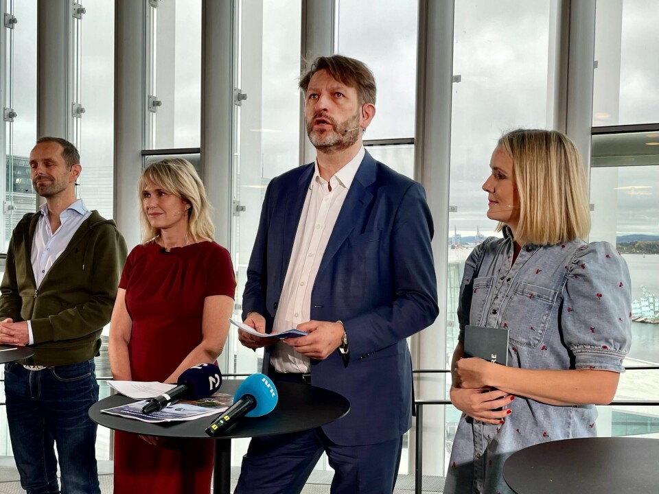 Oslos nye byråd la fram sin erklæring tirsdag. Fra venstre: Anne Lindboe (H), Eirik Lae Solberg (H) og Marit Vea (V). Oslos nye byråd la fram sin erklæring tirsdag. Fra venstre: Anne Lindboe (H), Eirik Lae Solberg (H) og Marit Vea (V).