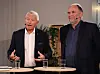 GIKK BRA – TROSS ALT: Kommunedirektør Tore Isaksen i Ringerike kommune og Tore Haraldset, tidligere ordfører i Nesbyen kommune, gjestet Kommunekonferansen 21. November.