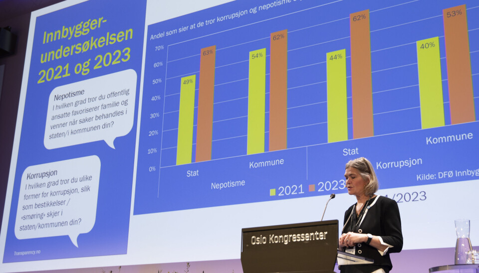At Norge rangeres som ett av verdens minst korrupte land, er ingen unnskyldning for ikke å arbeide med disse spørsmålene, mener Guro Slettemark, leder av Transparency International Norge.