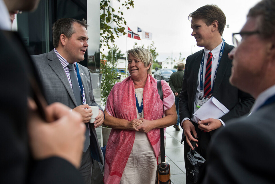 Roy Steffensen (Frp) (t.v.), Eirin Sund (Ap) og Torstein Tvedt Solberg (Ap) under et ONS-arrangement i Stavanger for to år siden. Foto: Carina Johansen / NTB scanpix Roy Steffensen (Frp) (t.v.), Eirin Sund (Ap) og Torstein Tvedt Solberg (Ap) under et ONS-arrangement i Stavanger for to år siden. Foto: Carina Johansen / NTB scanpix