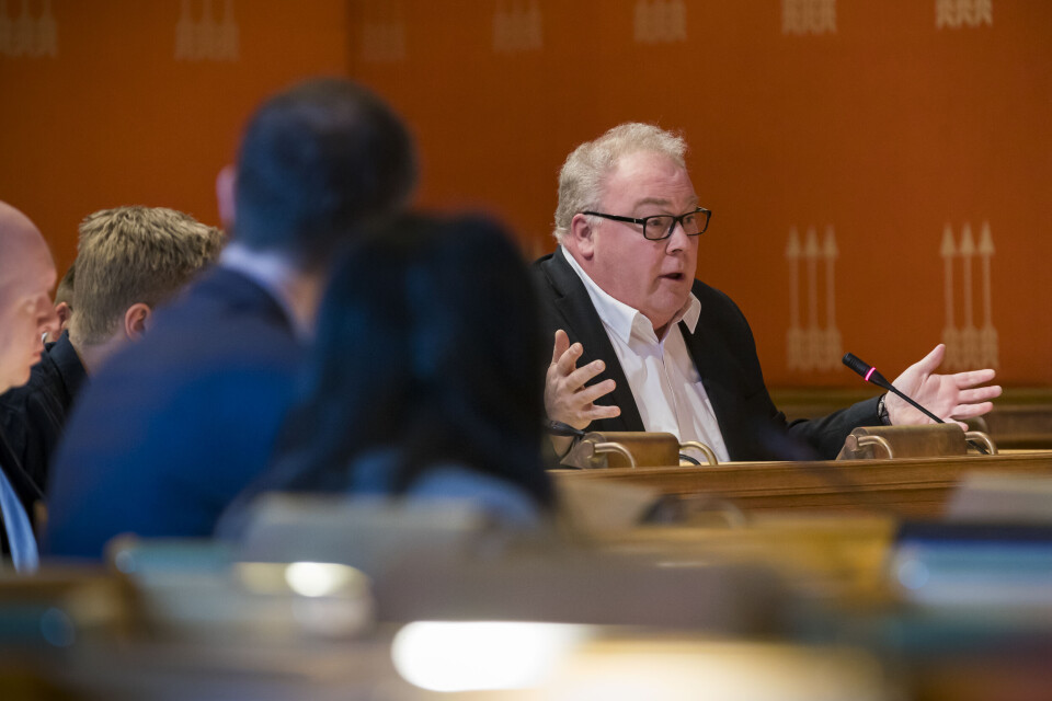 Bård Folke Fredriksen ber regjeringen fylle på Husbankens pott i revidert nasjonalbudsjett. Bård Folke Fredriksen ber regjeringen fylle på Husbankens pott i revidert nasjonalbudsjett.