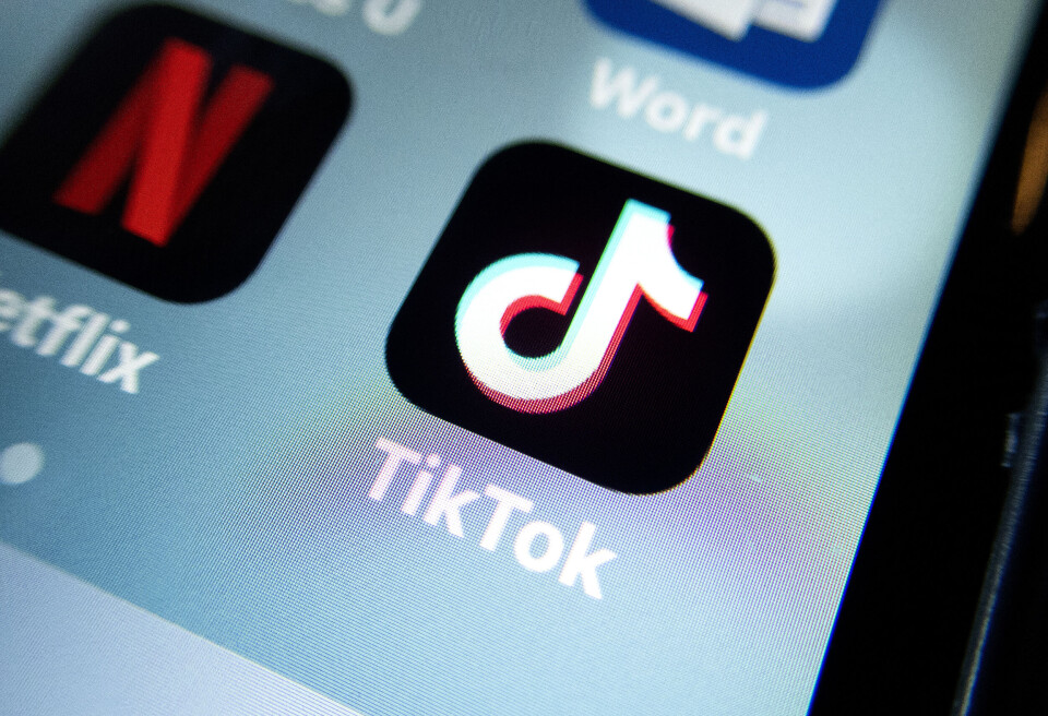 TikTok appen. TikTok appen.