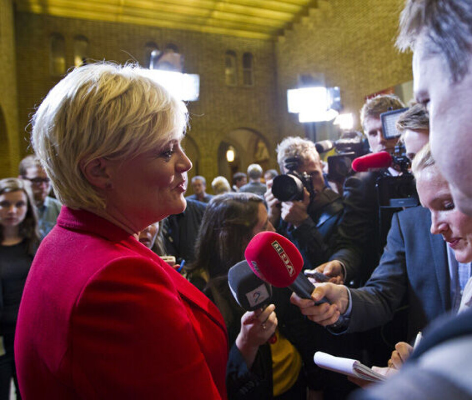 Kristin Halvorsen varsler at SV må fornye sin politikk og sitt politiske prosjekt. Foto: Vegard Grøtt/Scanpix Kristin Halvorsen varsler at SV må fornye sin politikk og sitt politiske prosjekt. Foto: Vegard Grøtt/Scanpix