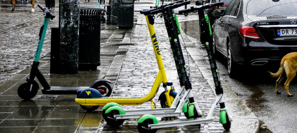 Byrådet vil ha forbud mot elsparkesykkel på fortau