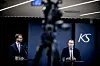 Kommunalminister Nikolai Astrup (t.v.) og KS-leder Bjørn Arild Gram er nå enige om hvor store koronatapene  har vært så langt for kommunesektoren.