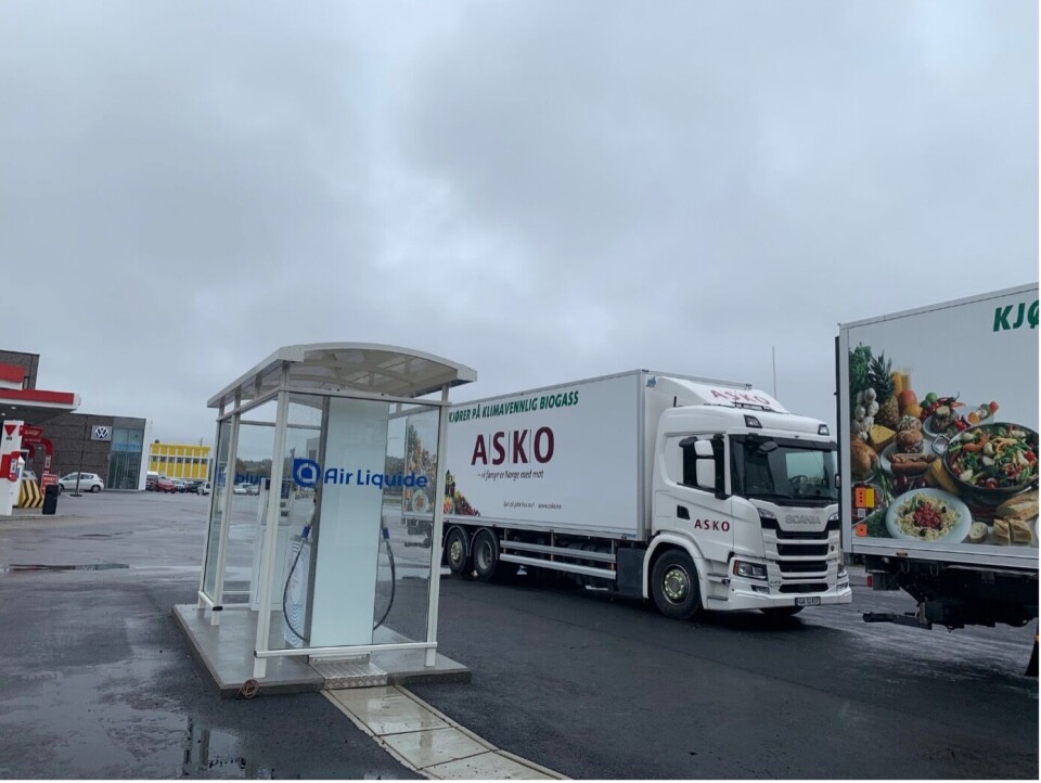 Denne fyllestasjon for komprimert biogass ble åpnet i Larvik i oktober i fjor. Denne fyllestasjon for komprimert biogass ble åpnet i Larvik i oktober i fjor.