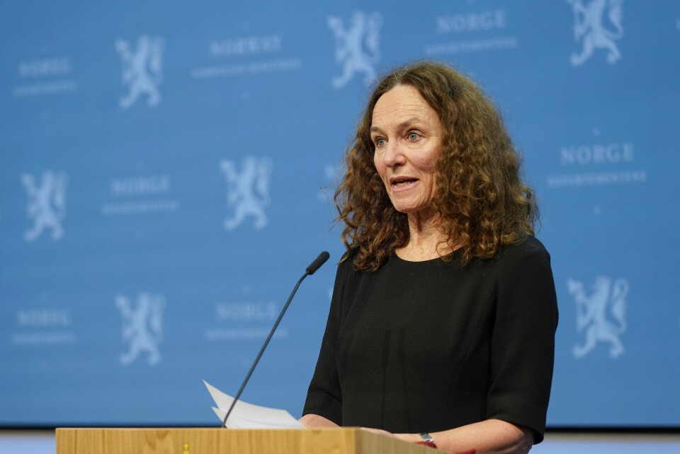 Direktør i FHI Camilla Stoltenberg under en pressekonferanse om koronasituasjonen. Direktør i FHI Camilla Stoltenberg under en pressekonferanse om koronasituasjonen.