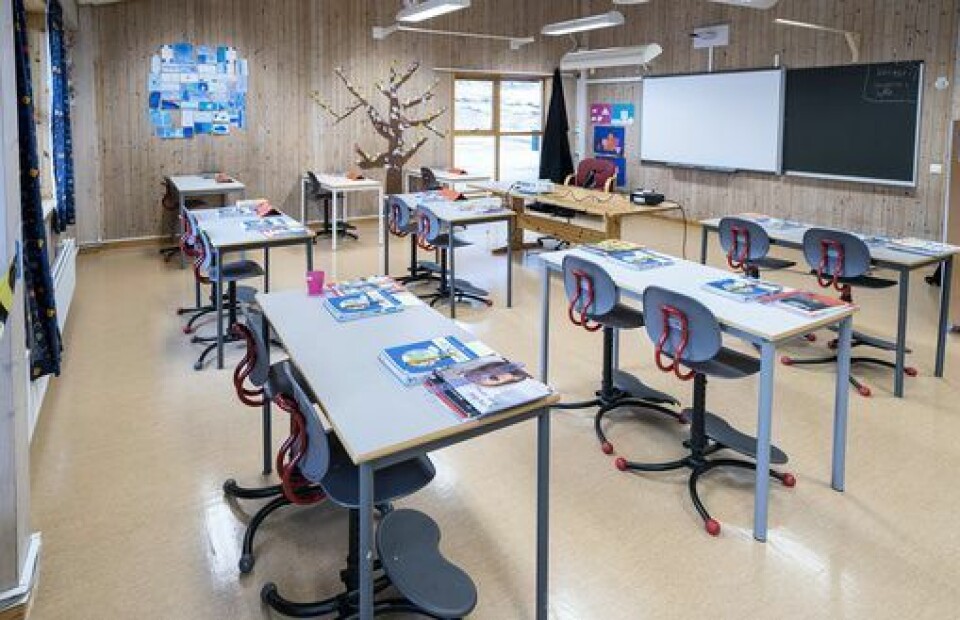 Årsaken til anbefalingen om karantenefritak er at FHI vil unngå stenging av skoler og barnehager også i 2022. Her fra Vikåsen skole i Trondheim. Årsaken til anbefalingen om karantenefritak er at FHI vil unngå stenging av skoler og barnehager også i 2022. Her fra Vikåsen skole i Trondheim.