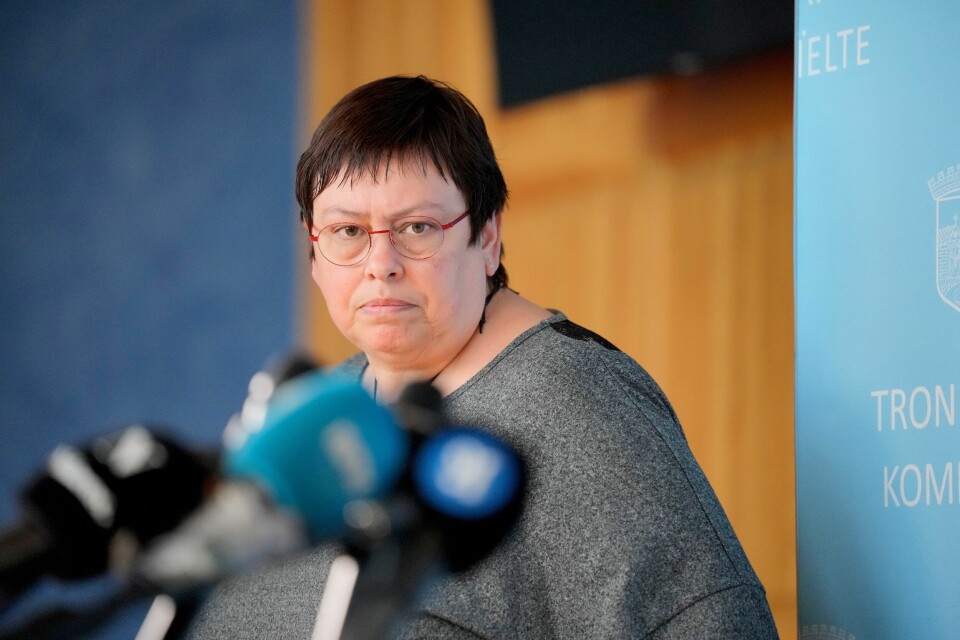 Trondheim 20210531. Ordfører Rita Ottervik under en pressekonferanse i Trondheim kommune om tiltak vedrørende koronasituasjonen. Pressekonferanse om koronasituasjonen i Trondheim. Trondheim 20210531. Ordfører Rita Ottervik under en pressekonferanse i Trondheim kommune om tiltak vedrørende koronasituasjonen.