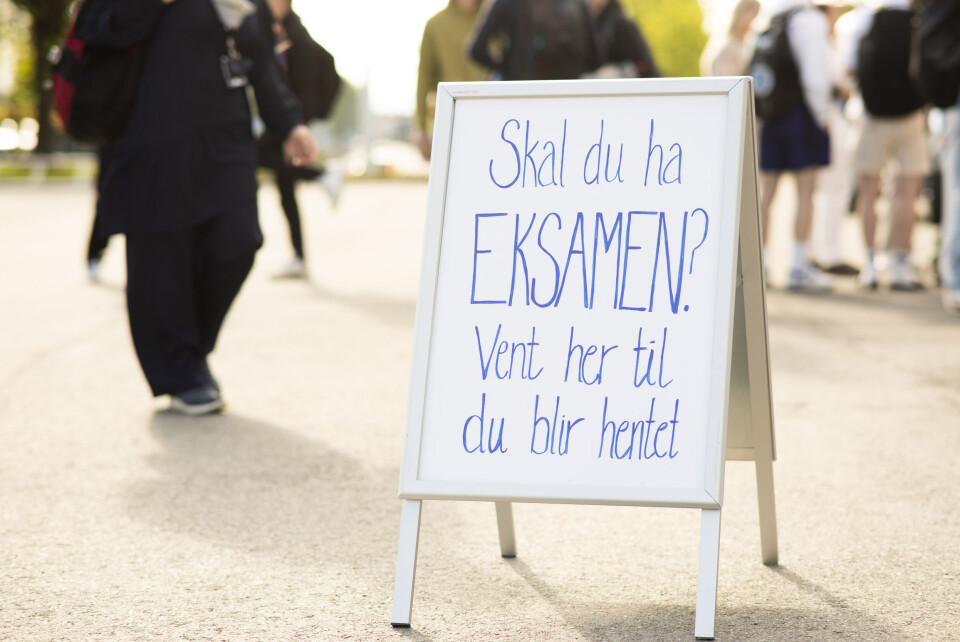 Eksamens lokale på Åssiden Videregående skole før eksamen i norsk blir gjennomført. Foto: Frederik Ringnes / NTB Eksamens lokale på Åssiden Videregående skole før eksamen i norsk blir gjennomført. Foto: Frederik Ringnes / NTB