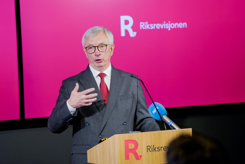 Riksrevisor Karl Eirik Schjøtt-Pedersen sier antall innbyggere over 80 år dobles fram til 2040. De totale utgiftene til alders- og uførepensjon, helsetjeneste og eldreomsorg vil øke kraftig fram mot 2060. Riksrevisor Karl Eirik Schjøtt-Pedersen sier antall innbyggere over 80 år dobles fram til 2040. De totale utgiftene til alders- og uførepensjon, helsetjeneste og eldreomsorg vil øke kraftig fram mot 2060.