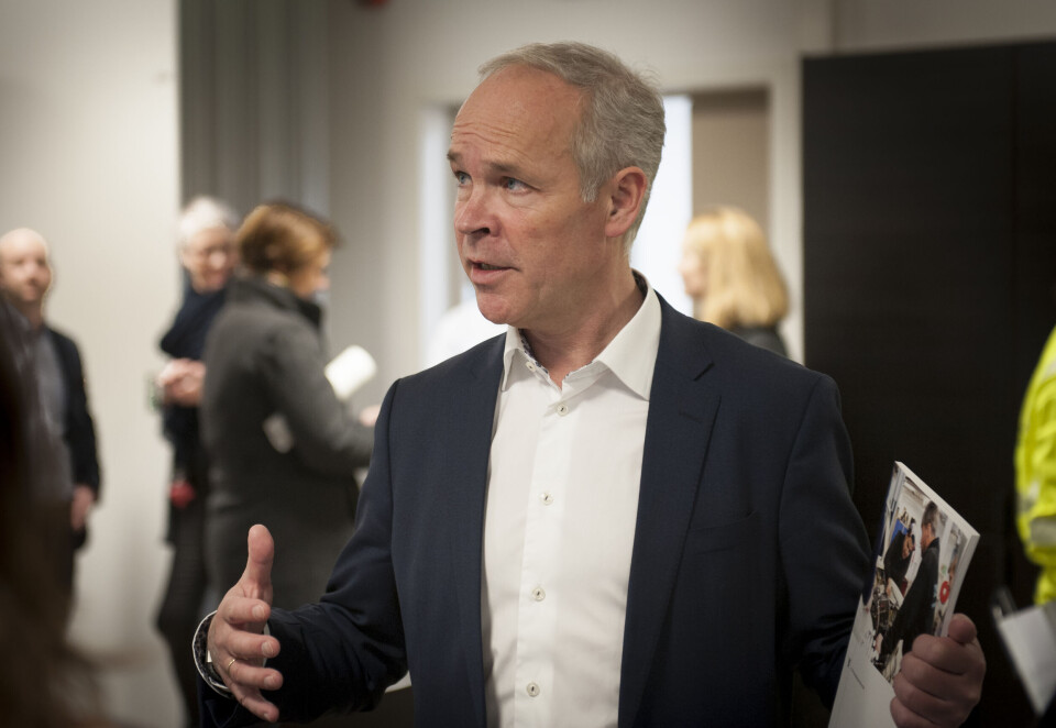 Finansminister Jan Tore Sanner (H) er klar med regjeringens perspektivmelding. Her er han fotografert ved en tidligere anledning, under fremleggingen av regjeringens integreringsstrategi. Finansminister Jan Tore Sanner (H) er klar med regjeringens perspektivmelding. Her er han fotografert ved en tidligere anledning, under fremleggingen av regjeringens integreringsstrategi.