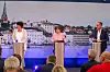 Nina Føreland fra Sørlandet sykehus, Helene Skeibrok, nestleder i Fagforbundet og Tor Arne Gangsø fra KS diskuterte særaldersgrenser i Arendal.