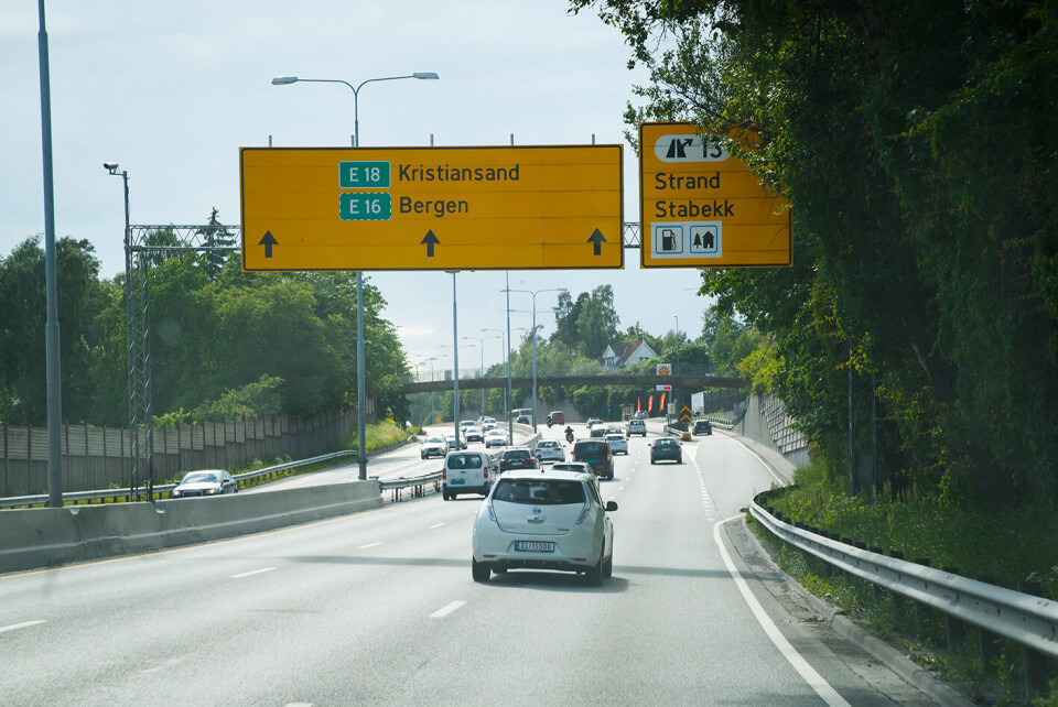 E18 vest for Oslo. Foto: Heiko Junge / NTB scanpix E18 vest for Oslo. Foto: Heiko Junge / NTB scanpix