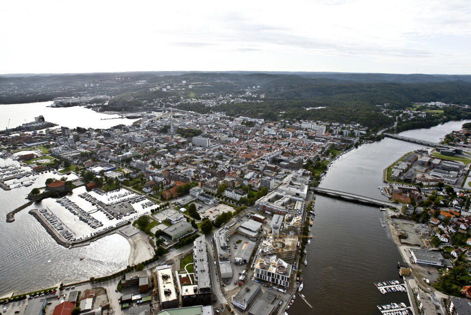 Flyfoto av Kristiansand. Illustrasjonsfoto: Tor Erik Schrøder / NTB scanpix Flyfoto av Kristiansand. Illustrasjonsfoto: Tor Erik Schrøder / NTB scanpix