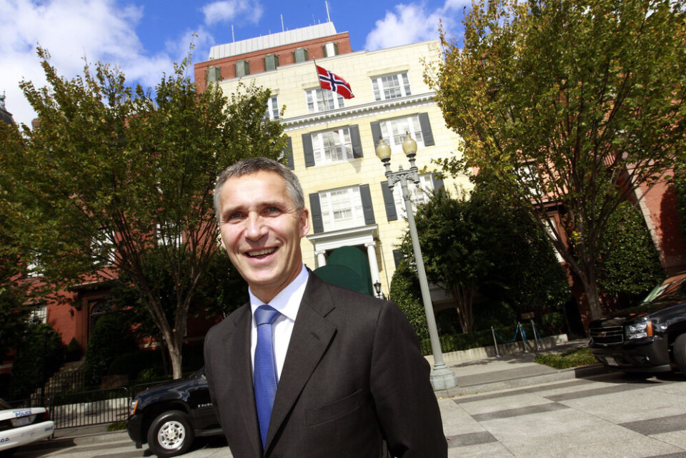Statsminister Jens Stoltenberg bor på Blair House under besøket i Washington torsdag. Foto: Lise Åserud/Scanpix Statsminister Jens Stoltenberg bor på Blair House under besøket i Washington torsdag. Foto: Lise Åserud/Scanpix