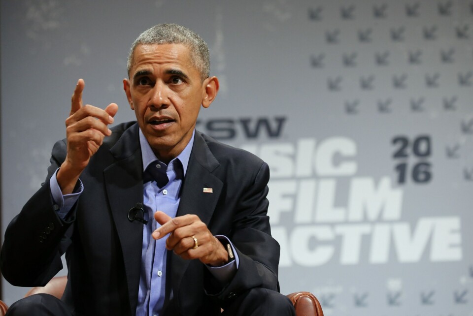 President Barack Obama var hovedtaler under åpningen av den populære teknologimessen South by Southwest i Austin, Texas. Oljebyen Stavanger har byttet ut oljemesse i Houston med innovasjonsfestivalen i år. Foto: NTB Scanpix/Neilson Barnard/Getty Images for SXSW/AFP President Barack Obama var hovedtaler under åpningen av den populære teknologimessen South by Southwest i Austin, Texas. Oljebyen Stavanger har byttet ut oljemesse i Houston med innovasjonsfestivalen i år. Foto: NTB Scanpix/Neilson Barnard/Getty Images for SXSW/AFP