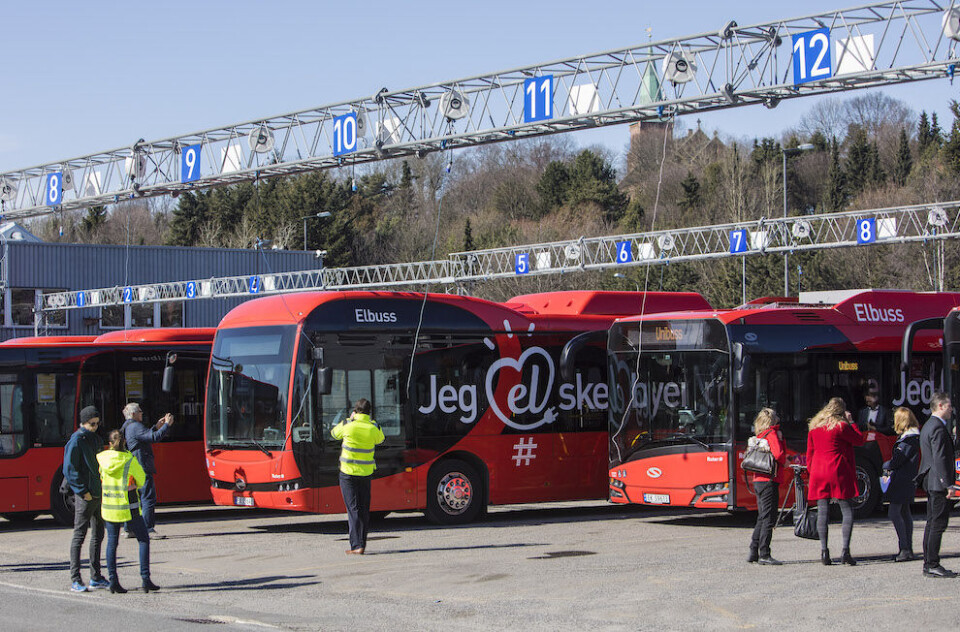 Ruter har allerede en rekke elektriske busser. Nå blir det enda flere. Arkivfoto: Ole Berg-Rusten, NTB scanpix Ruter har allerede en rekke elektriske busser. Nå blir det enda flere. Arkivfoto: Ole Berg-Rusten, NTB scanpix
