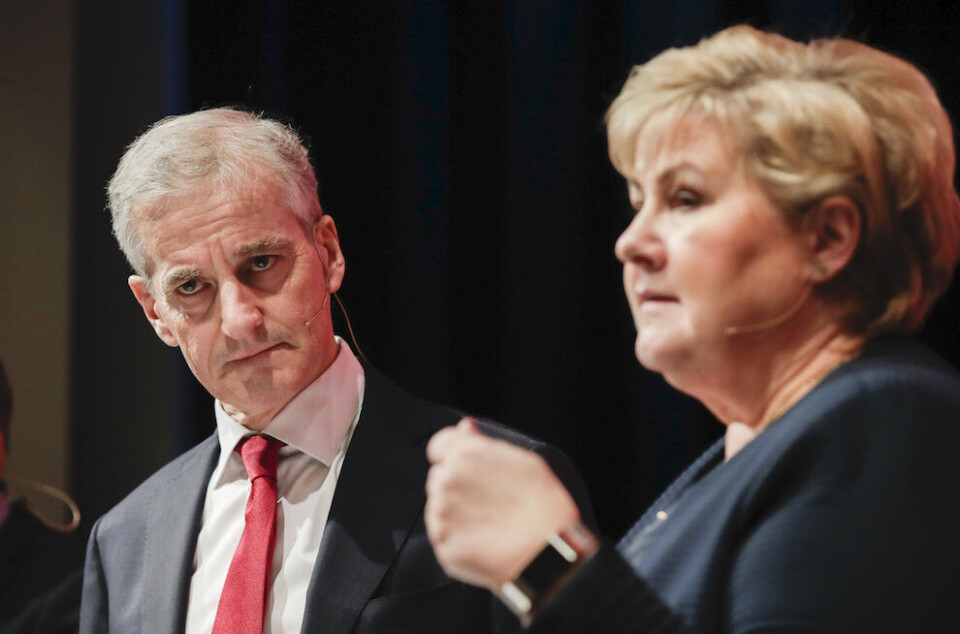 Arbeiderpartiets leder Jonas Gahr Støre er fornøyd med at Erna Solbergs (H) regjering dropper en stor omlegging av kraftskatten, men påpeker at problemet med investeringstørke ikke er løst. Foto: Vidar Ruud, NTB scanpix Arbeiderpartiets leder Jonas Gahr Støre er fornøyd med at Erna Solbergs (H) regjering dropper en stor omlegging av kraftskatten, men påpeker at problemet med investeringstørke ikke er løst. Foto: Vidar Ruud, NTB scanpix
