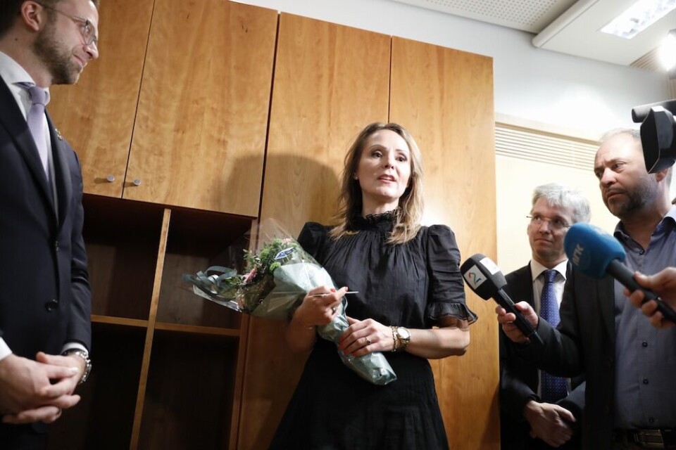 Linda Hofstad Helleland (H) overtok som digitaliseringsminister etter Niolai Astrup (H) i dag. Hun blir i tillegg distriktsminister. Foto: Magnus Knutsen Bjørke Linda Hofstad Helleland (H) overtok som digitaliseringsminister etter Niolai Astrup (H) i dag. Hun blir i tillegg distriktsminister. Foto: Magnus Knutsen Bjørke