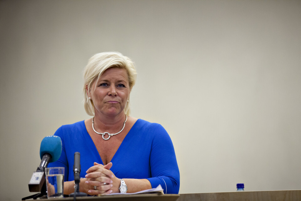 NKK advarer mot å statliggjøre skatteoppkrevingen, slik finansminister Siv Jensen foreslo i juni. Foto: Anette Karlsen, NTB scanpix NKK advarer mot å statliggjøre skatteoppkrevingen, slik finansminister Siv Jensen foreslo i juni. Foto: Anette Karlsen, NTB scanpix