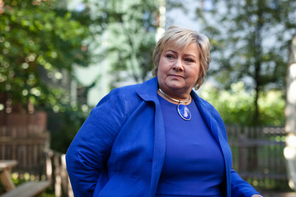 Erna Solberg dobbeltkommuniserer når hun frister storkommunene med fylkeskommunale oppgaver, samtidig som fylkeskommunenes framtid skal utredes, mener Jan Sandal. Foto: Audun Braastad, NTB scanpix Erna Solberg dobbeltkommuniserer når hun frister storkommunene med fylkeskommunale oppgaver, samtidig som fylkeskommunenes framtid skal utredes, mener Jan Sandal. Foto: Audun Braastad, NTB scanpix