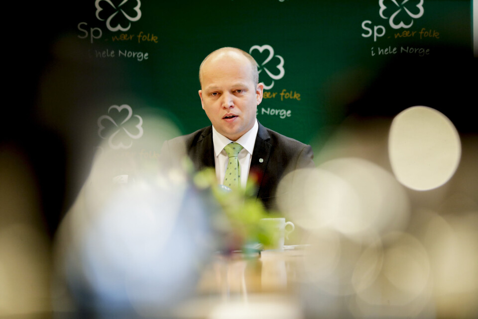Trygve Slagsvold Vedum presenterte tirsdag Senterpartiets alternative statsbudsjett for 2020. Foto: Vidar Ruud/NTB scanpix Trygve Slagsvold Vedum presenterte tirsdag Senterpartiets alternative statsbudsjett for 2020. Foto: Vidar Ruud/NTB scanpix