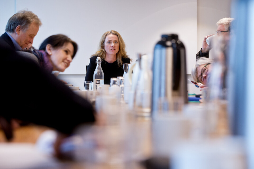 Arbeids- og sosialminister Anniken Hauglie møtte i dag, torsdag, partene i arbeidslivet til et møte om offentlig tjenestepensjon. Foto: Håkon Mosvold Larsen / NTB scanpix Arbeids- og sosialminister Anniken Hauglie møtte i dag, torsdag, partene i arbeidslivet til et møte om offentlig tjenestepensjon. Foto: Håkon Mosvold Larsen / NTB scanpix