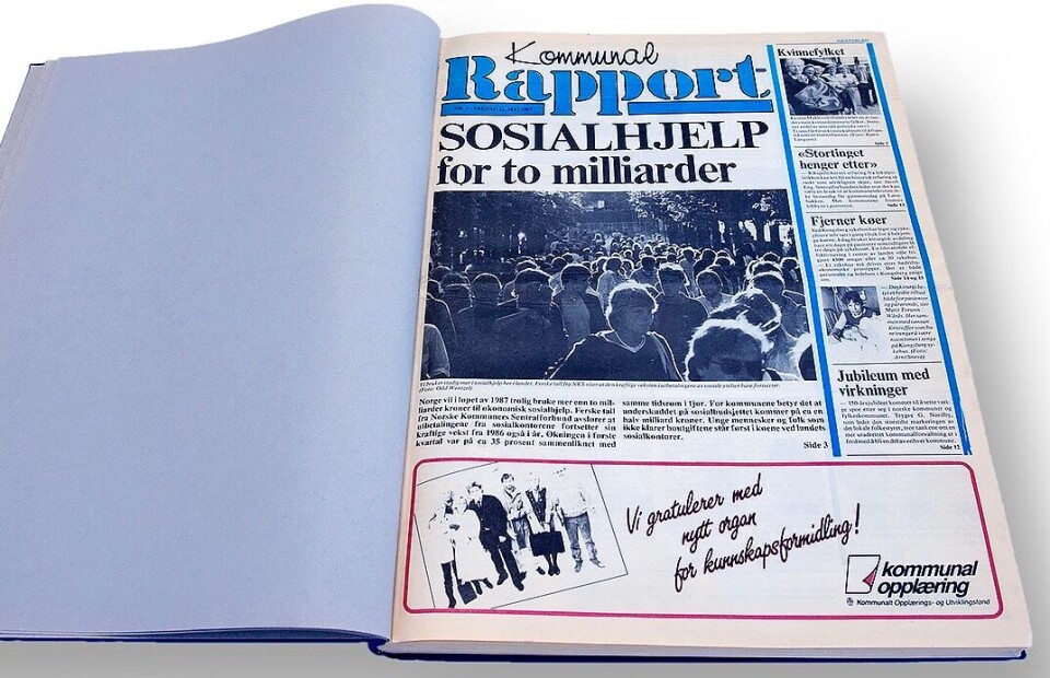 Denne uka var det 30 år siden første utgave av Kommunal Rapport kom ut. Denne uka var det 30 år siden første utgave av Kommunal Rapport kom ut.