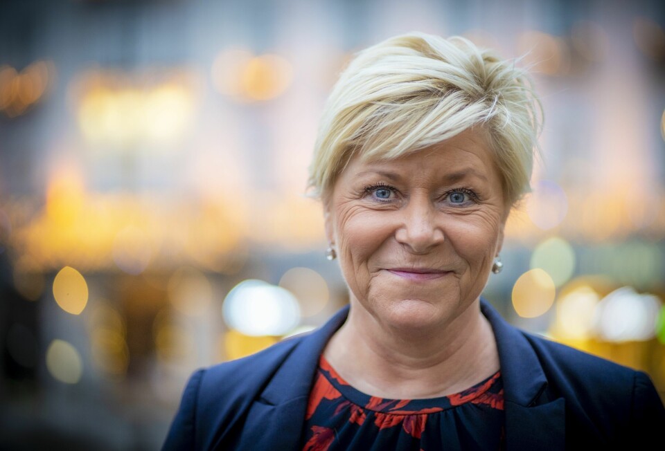 Leder Siv Jensen og Frp har hatt fått drøyt 1.500 flere medlemmer i løpet av det første året utenfor regjeringskontorene. Leder Siv Jensen og Frp har hatt fått drøyt 1.500 flere medlemmer i løpet av det første året utenfor regjeringskontorene.
