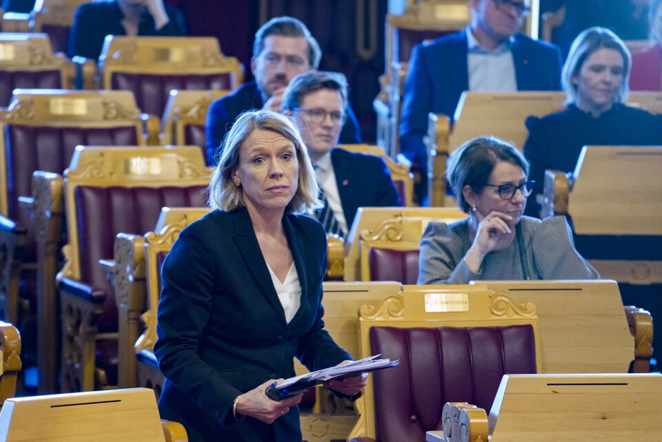 Utenriksminister Anniken Huitfeldt (Ap) deltok onsdag i spørretimen på Stortinget. Utenriksminister Anniken Huitfeldt (Ap) deltok onsdag i spørretimen på Stortinget.