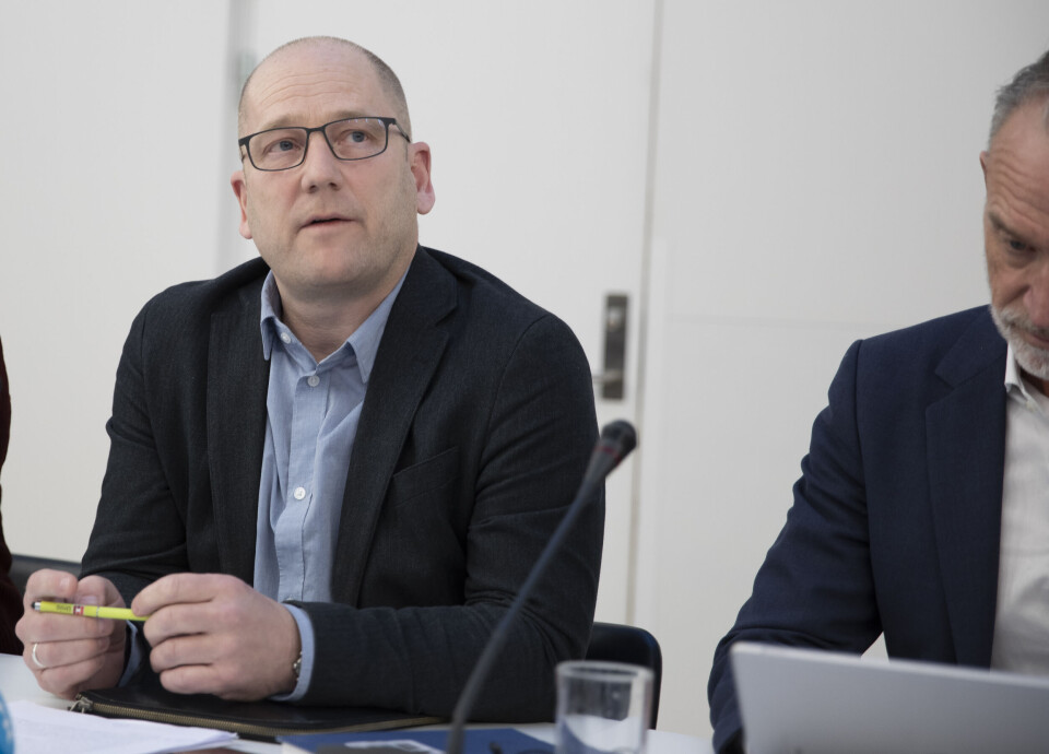 Utdanningsforbundets leder Steffen Handal ber regjeringen bla opp for lærerne. Her fra oppstarten på lønnsforhandlingene våren 2022. Utdanningsforbundets leder Steffen Handal ber regjeringen bla opp for lærerne. Her fra oppstarten på lønnsforhandlingene våren 2022.
