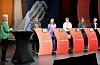 Tarjei Jensen Bech (Ap), fylkesordfører Finnmark, Lisa Velouria Skinnarland (MDG), politiker Skien, Gunn Marit Helgesen (H), styreleder i KS, Astrid Hoem, leder i AUF, Beate Gangås, leder i PST, og Vidar Udjus, politisk kommentator i Fædrelandsvennen var i panelet om lokalpolitikere onsdag.