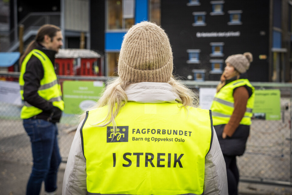 Fagforbundet varsler opptrapping av streikeuttaket. Bildet er fra tidligere streik. Fagforbundet varsler opptrapping av streikeuttaket. Bildet er fra tidligere streik.