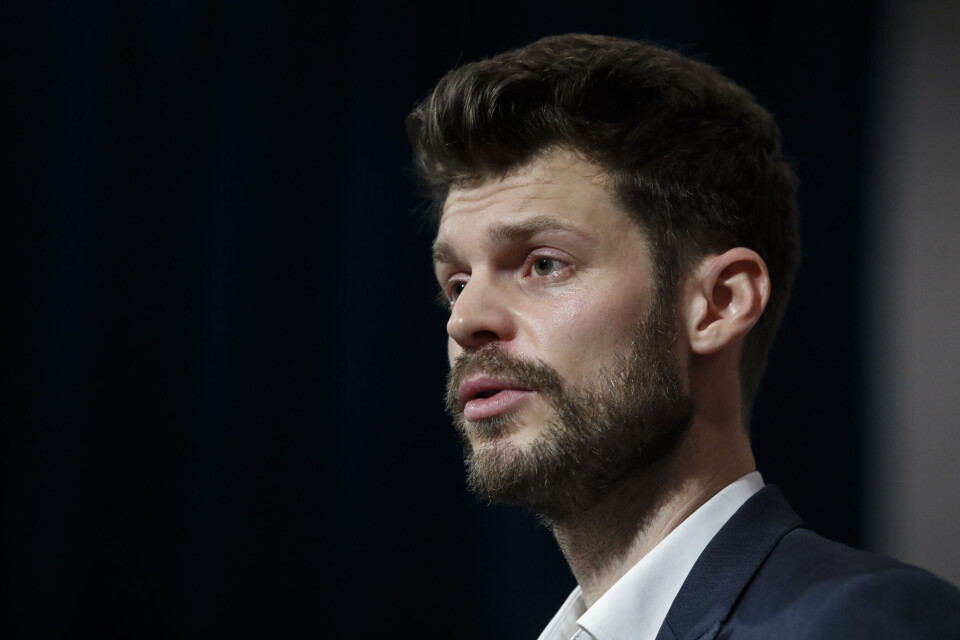 Rødts partileder Bjørnar Moxnes tar til orde for en pause i utbyggingen av vindkraft i Norge. Foto: Terje Bendiksby / NTB scanpix Rødts partileder Bjørnar Moxnes tar til orde for en pause i utbyggingen av vindkraft i Norge. Foto: Terje Bendiksby / NTB scanpix
