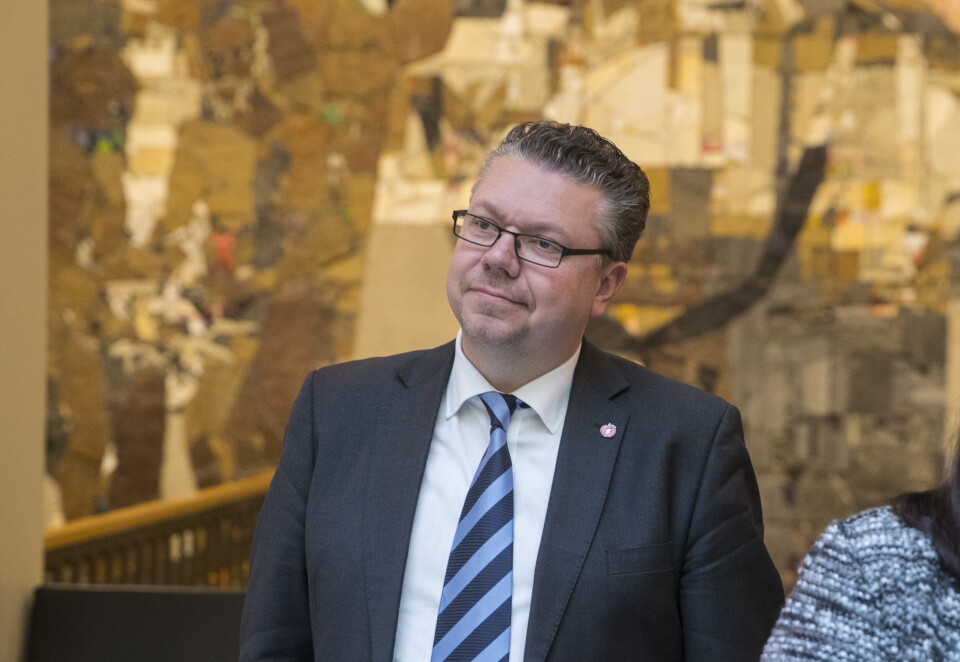 Flere Frp-ere reagerer på at Ulf Leirstein (Frp) fikk jobben med å være dirigent under fylkesårsmøtet til Viken Frp nylig. Foto: Vidar Ruud / NTB scanpix Flere Frp-ere reagerer på at Ulf Leirstein (Frp) fikk jobben med å være dirigent under fylkesårsmøtet til Viken Frp nylig. Foto: Vidar Ruud / NTB scanpix