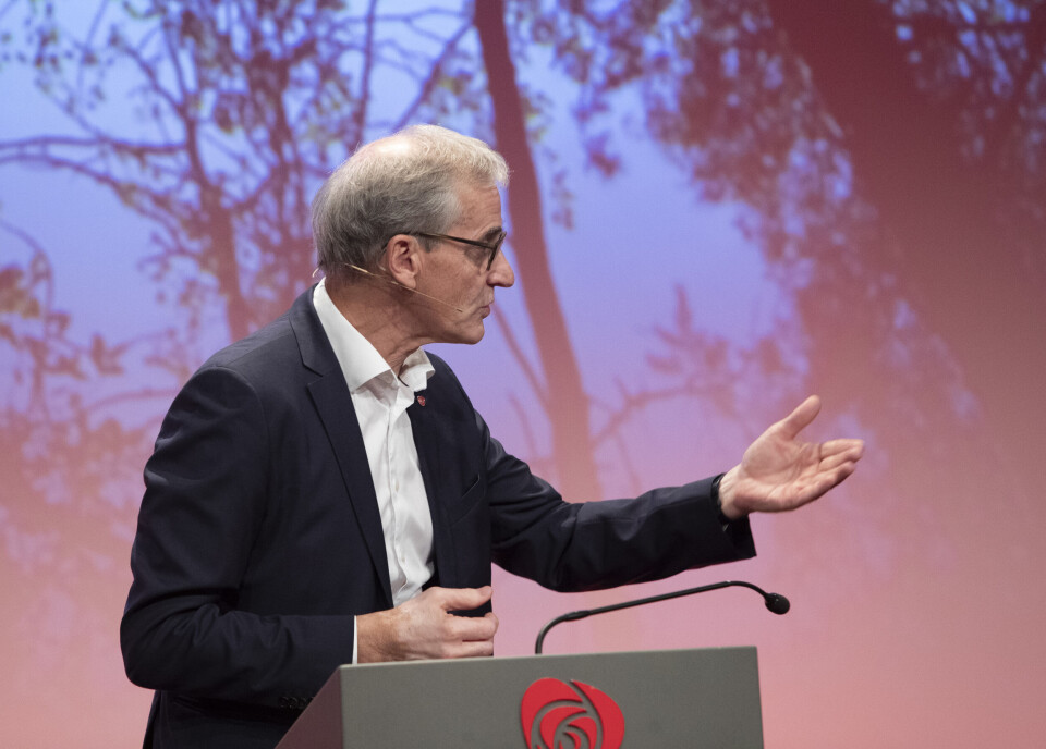 Arbeiderpartiets leder Jonas Gahr Støre forskutterer interne prosesser når han sier at klima er den viktigste saken ved neste valg. Støre sa høstens valgresultat er for dårlig da han talte tirsdag til landsstyret i Ap tirsdag. Foto: Terje Bendiksby / NTB scanpix Arbeiderpartiets leder Jonas Gahr Støre forskutterer interne prosesser når han sier at klima er den viktigste saken ved neste valg. Støre sa høstens valgresultat er for dårlig da han talte tirsdag til landsstyret i Ap tirsdag. Foto: Terje Bendiksby / NTB scanpix