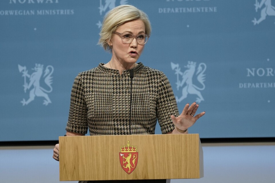 – Jeg er svært takknemlig for at Forsvaret som på kort varsel stiller med viktig hjelp til kommunene som trenger å øke sin kapasitet, sier helse- og omsorgsminister Ingvild Kjerkol (Ap). – Jeg er svært takknemlig for at Forsvaret som på kort varsel stiller med viktig hjelp til kommunene som trenger å øke sin kapasitet, sier helse- og omsorgsminister Ingvild Kjerkol (Ap).