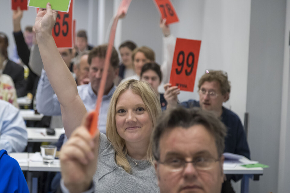 Frp er partiet med færrest kvinnelige listetopper. Men i Oslo toppes partiets liste av Aina Stenersen. Foto: Heiko Junge / NTB scanpixNyhetsgrafikk.no Frp er partiet med færrest kvinnelige listetopper. Men i Oslo toppes partiets liste av Aina Stenersen. Foto: Heiko Junge / NTB scanpixNyhetsgrafikk.no