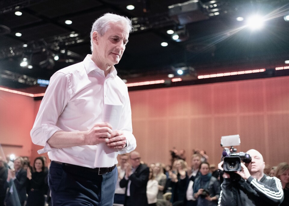Partileder og statsminister Jonas Gahr Støre under landsstyremøtet til Arbeiderpartiet i Oslo tirsdag. Han gleder seg til valgkampen. Partileder og statsminister Jonas Gahr Støre under landsstyremøtet til Arbeiderpartiet i Oslo tirsdag. Han gleder seg til valgkampen.