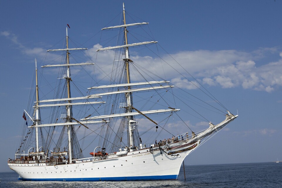 Oslo 20140711. Skuta Statsraad Lehmkuhl er på vei til Kommune-Norge i sommer. Oslo 20140711. Skuta Statsraad Lehmkuhl er på vei til Kommune-Norge i sommer.