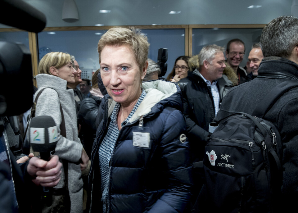 – Vi ser at vi trenger mer tid for å komme i havn, sier første nestleder Peggy Hessen Følsvik i LO om forhandlingene om særaldersgrenser i alderspensjonen for ansatte i offentlig sektor. Foto: Vidar Ruud / NTB scanpix – Vi ser at vi trenger mer tid for å komme i havn, sier første nestleder Peggy Hessen Følsvik i LO om forhandlingene om særaldersgrenser i alderspensjonen for ansatte i offentlig sektor. Foto: Vidar Ruud / NTB scanpix