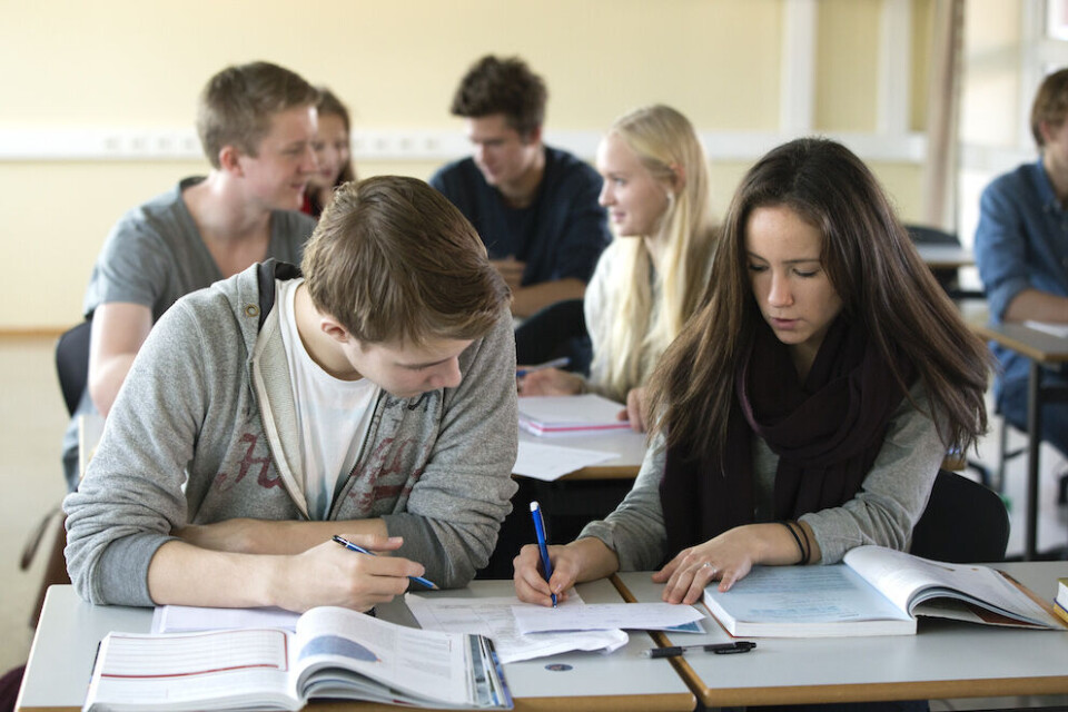 Oslo sliter med å løfte elevene på videregående skole. Det viser årets skolebidragsanalyse. Illustrasjonsfoto: Berit Roald, NTB scanpix Oslo sliter med å løfte elevene på videregående skole. Det viser årets skolebidragsanalyse. Illustrasjonsfoto: Berit Roald, NTB scanpix