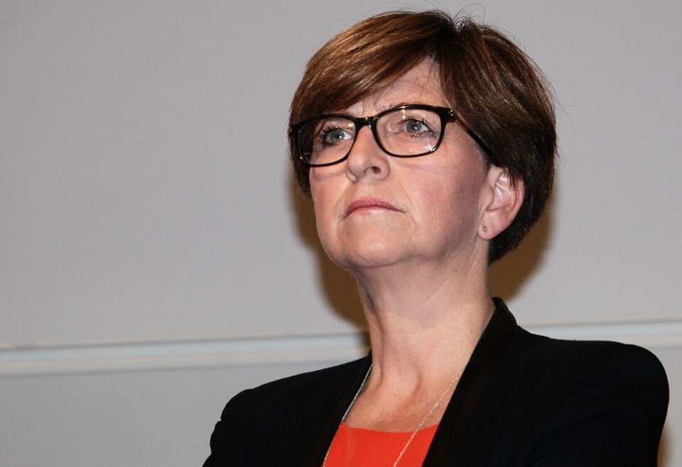 - Det er en hån mot oss som yrkesgruppe og mot helsetjenesten, sier Eli Gunhild By, leder i Norsk Sykepleierforbund. Foto: Berit Almendingen - Det er en hån mot oss som yrkesgruppe og mot helsetjenesten, sier Eli Gunhild By, leder i Norsk Sykepleierforbund. Foto: Berit Almendingen