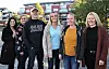 Bemanningskontoret i Vennesla skal sørge for at flere får større stillinger. Malene Gundersen Moseid (f.v.), Anne Katrine Hildebrandt, Jan Børre Amundsen, Kaia Maria Etsy Jensen, Anette Thorkildsen og avdelingsleder Birte Mønsted jobber på kontoret. Foto: Odd Inge Uleberg