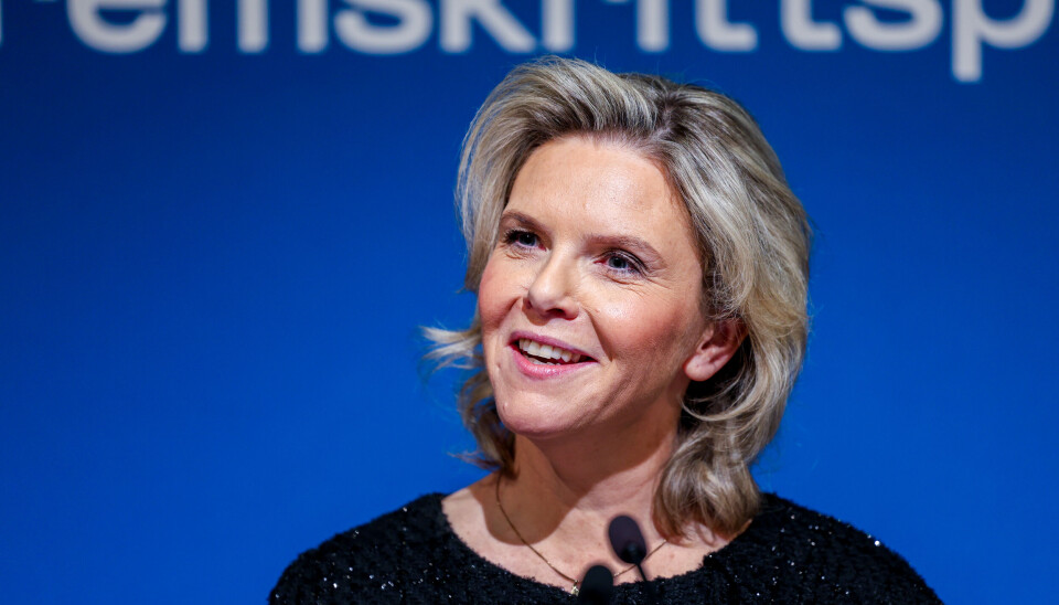 Frps partileder Sylvi Listhaug kan konstatere at partiet er landets nest største parti på oktobermålingen for NRK og Aftenposten.